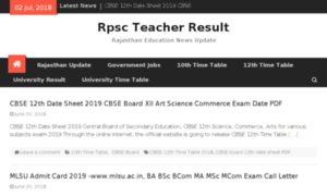 Rpscteacherresult.in thumbnail