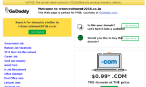 Rrbrecruitment2018.co.in thumbnail
