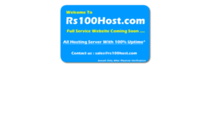 Rs100host.com thumbnail