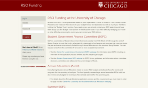 Rsofunding.uchicago.edu thumbnail