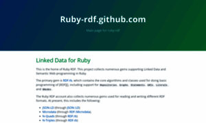 Ruby-rdf.github.io thumbnail
