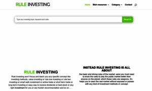 Ruleinvesting.com thumbnail