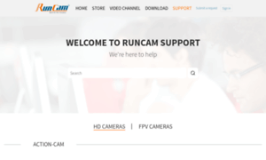 Runcam.zendesk.com thumbnail