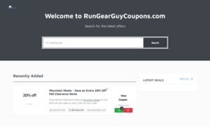 Rungearguycoupons.com thumbnail