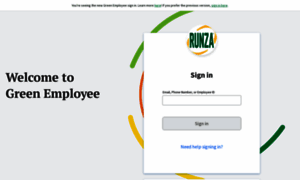 Runza.greenemployee.com thumbnail