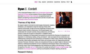 Ryancordell.org thumbnail