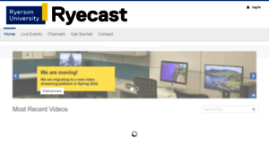 Ryecast.ryerson.ca thumbnail