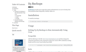 S3-backups.readthedocs.io thumbnail