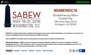 Sabewwashington2016.sched.org thumbnail
