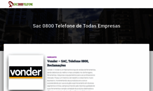 Sac0800telefone.com.br thumbnail