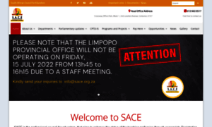Sace.org.za thumbnail