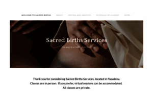 Sacredbirthsservices.com thumbnail