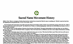 Sacrednamemovement.org thumbnail