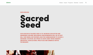 Sacredseed.org thumbnail