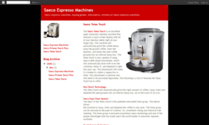 Saeco-espresso-machines.blogspot.com thumbnail