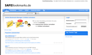 Safebookmarks.de thumbnail