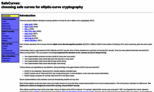 Safecurves.cr.yp.to thumbnail