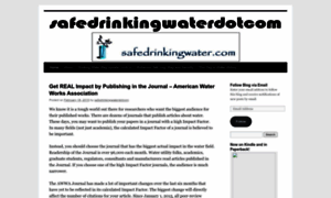 Safedrinkingwaterdotcom.wordpress.com thumbnail