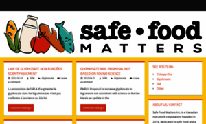 Safefoodmatters.org thumbnail