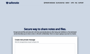 Safenote.co thumbnail