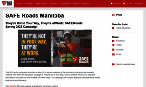 Saferoadsmanitoba.com thumbnail