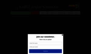 Saintannesshrine.org thumbnail