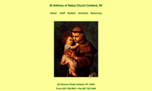 Saintanthonyofcortland.com thumbnail