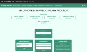 Salaries.news.baltimoresun.com thumbnail