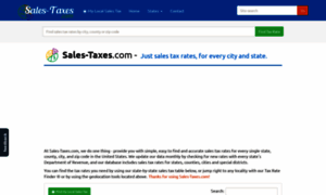 Sales-taxes.com thumbnail