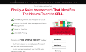 Salesaptitudetesting.com thumbnail