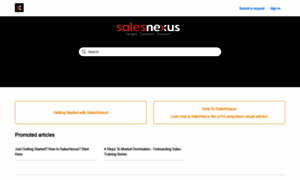 Salesnexussupport.zendesk.com thumbnail