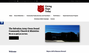 Salvationarmyowensound.ca thumbnail