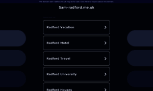 Sam-radford.me.uk thumbnail