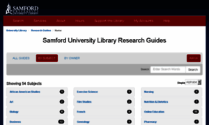 Samford.libguides.com thumbnail