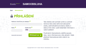 Samoobsluha.nordictelecom.cz thumbnail