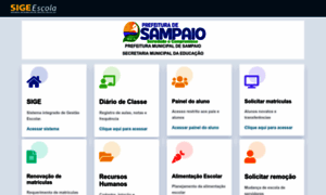 Sampaio.sigeescola.com.br thumbnail