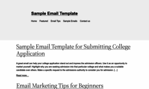 Sampleemailtemplate.com thumbnail