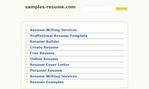 Samples-resume.com thumbnail