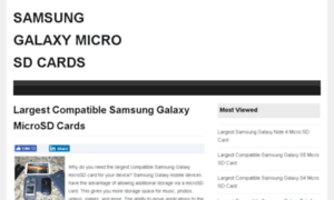 Samsunggalaxymicrosdcards.com thumbnail