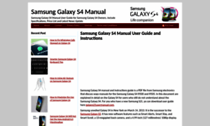 Samsunggalaxys4manual.com thumbnail