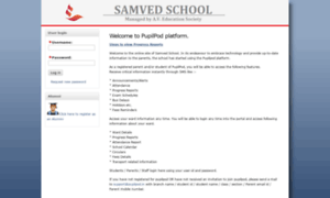 Samvedschool.pupilpod.in thumbnail