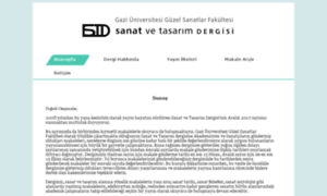 Sanatvetasarim.gazi.edu.tr thumbnail