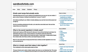 Sandboxforkids.com thumbnail