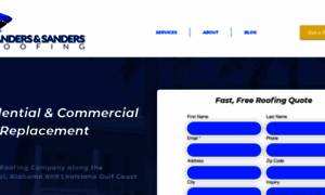 Sandersandsandersroofing.com thumbnail