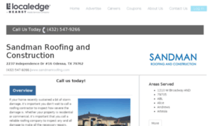 Sandmanroofingtx.com thumbnail