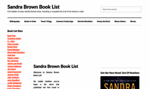 Sandrabrownbooklist.com thumbnail