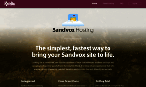 Sandvoxhosting.com thumbnail