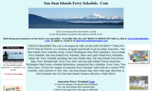 Sanjuanislandsferryschedule.com thumbnail