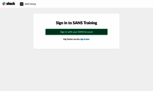 Sans-training.enterprise.slack.com thumbnail