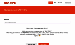 Sap-tips.fjourneau.net thumbnail